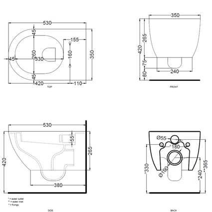 Λεκάνη Κρεμαστή Enjoy Keep Cielo ceramica